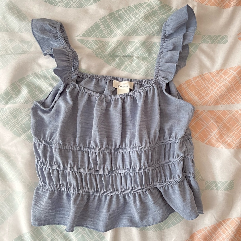 Blue  cropped tank. Size S. From Urban Romantics. Worn once
